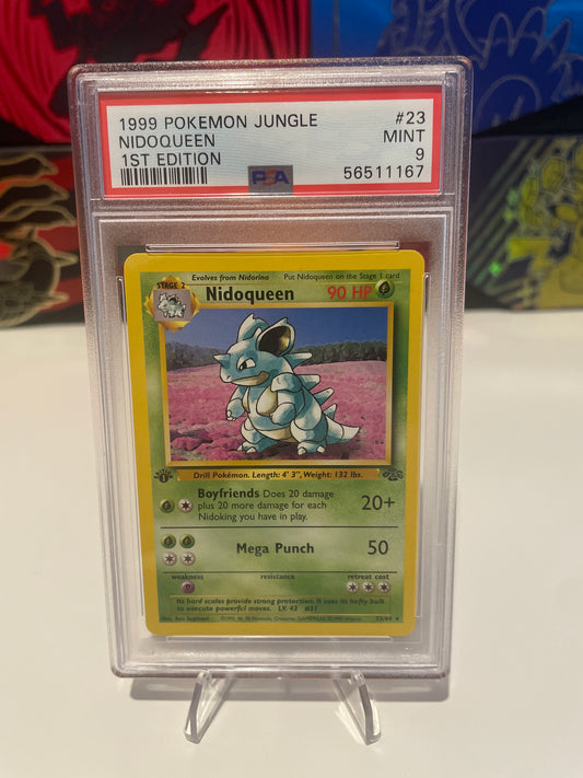 1999 Pokémon Jungle Nidoqueen 1st Edition - PSA 9